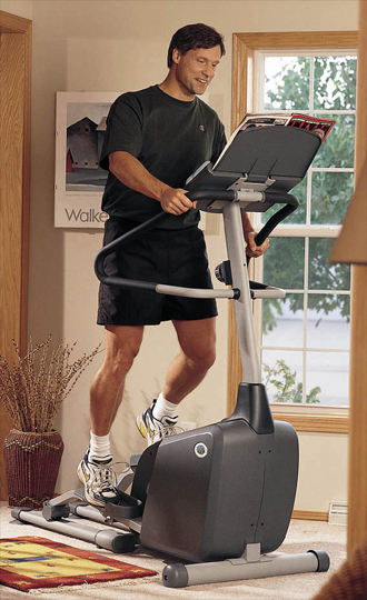 Fitness equipment design elliptical trainer